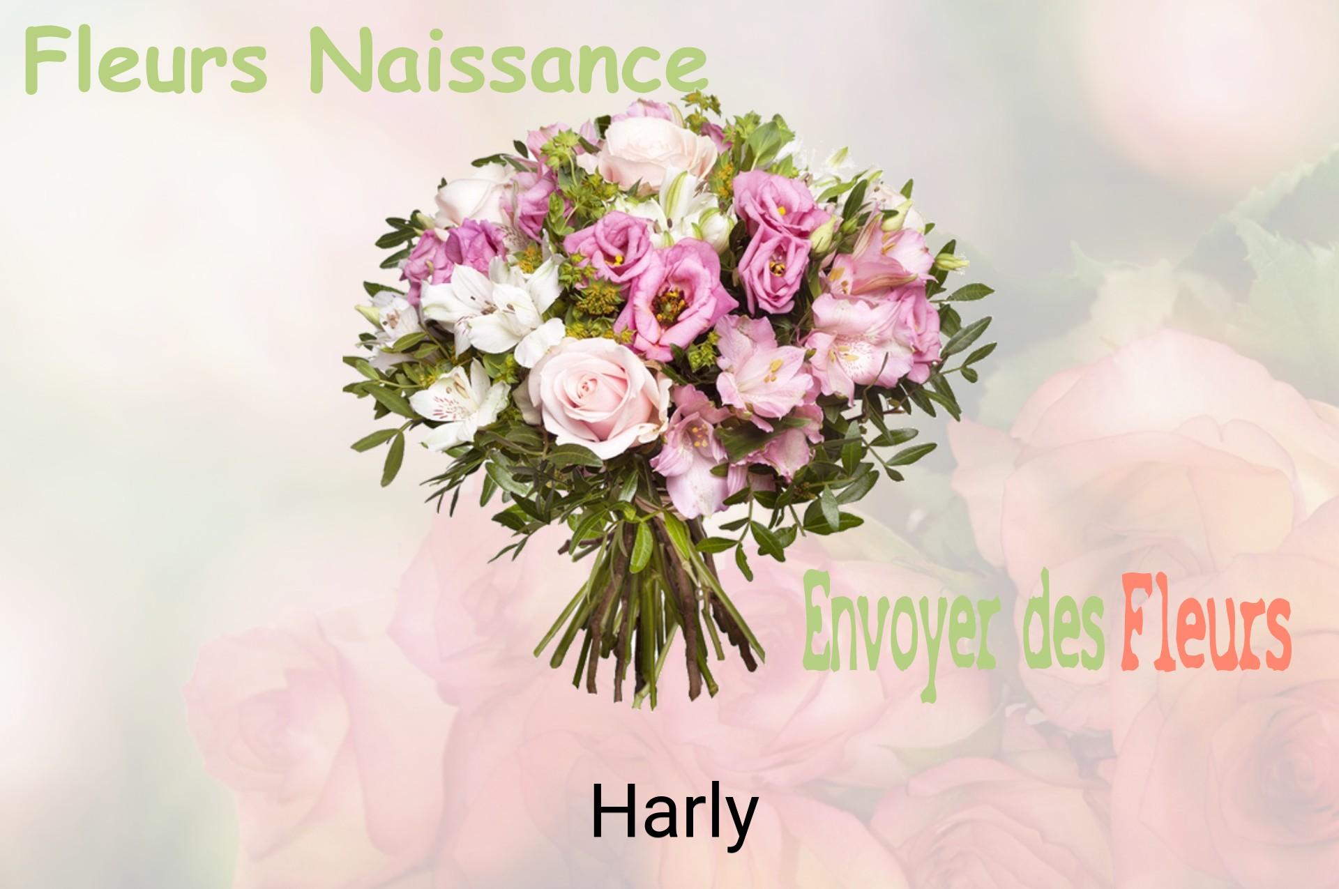 Bouquet de fleurs de naissance livré à Harly